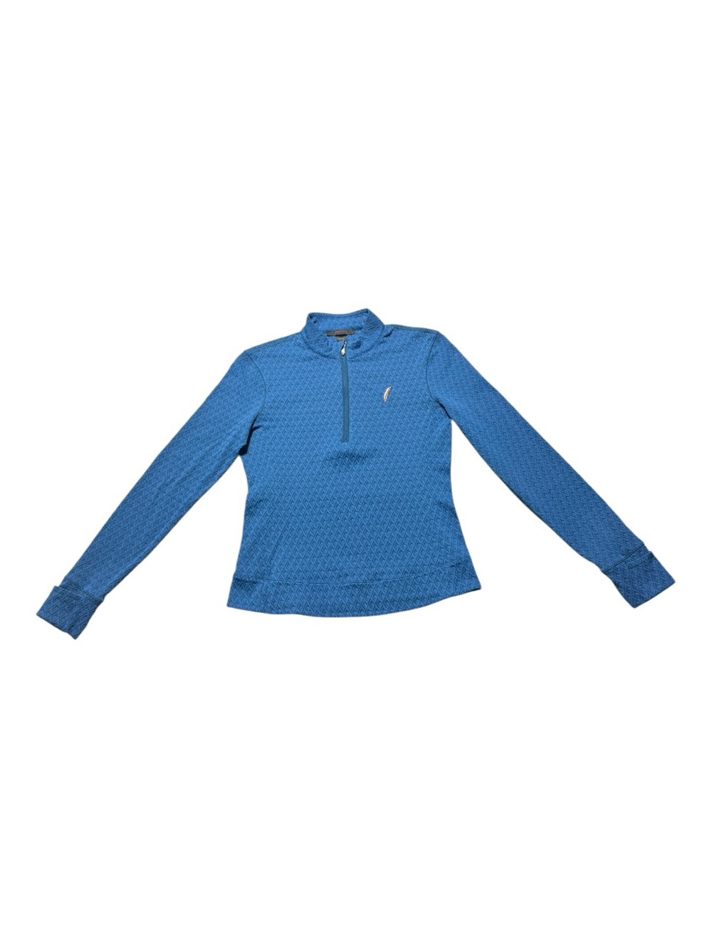 Greyson Textured Blue Quarter-Zip Pullover Women’s Small Chechessee Golf Club